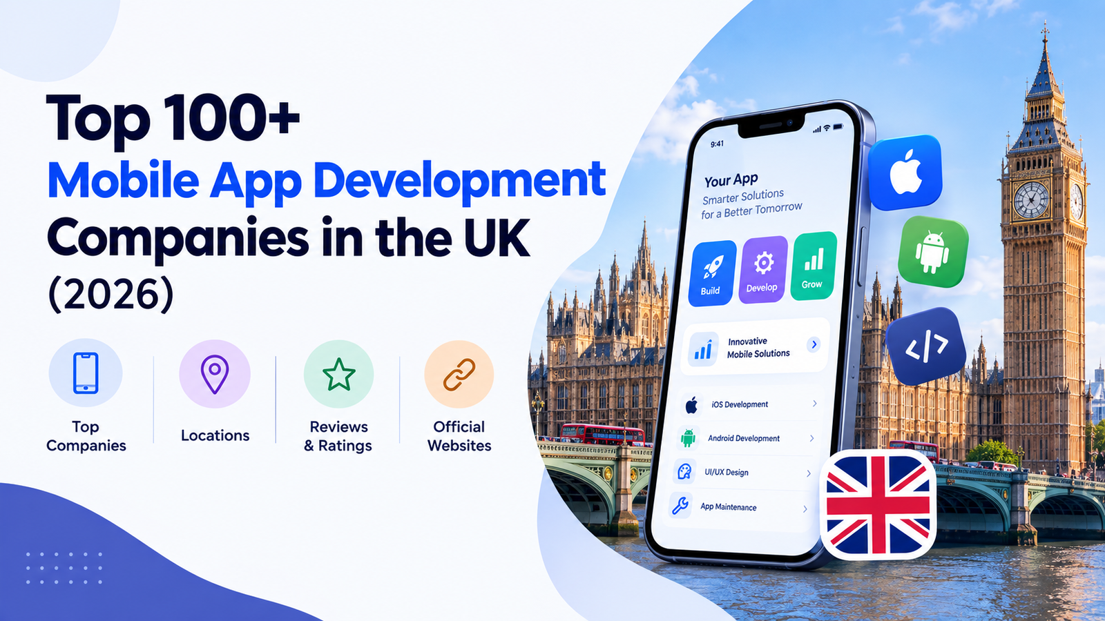 Top 100+ Mobile App Development Companies in the UK (2026)